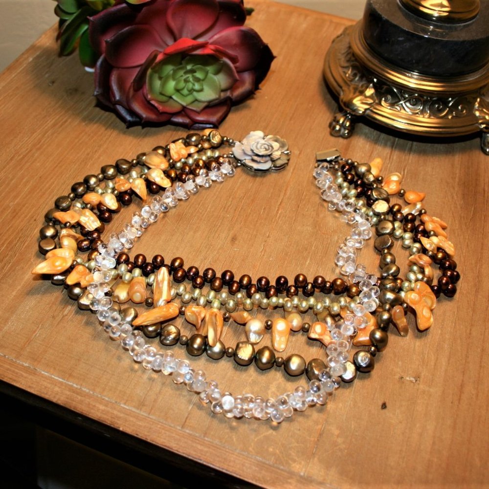 Beautiful gemstone necklace